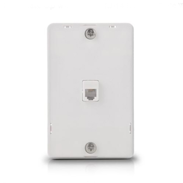 American Face Plate Op White/Ivory RJ14 Hanging Style With Wiring