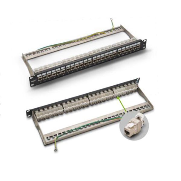 Shielded Cat.6 patch panel