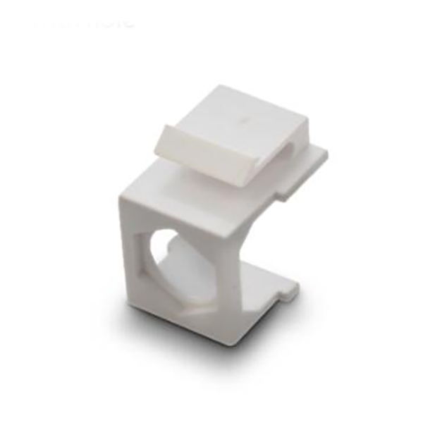 Face Plate RJ45 Insert White/Ivory with hole