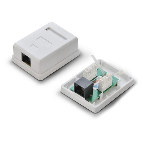 UTP RJ45 Cat5e/Cat6 Module Surface Mount Box