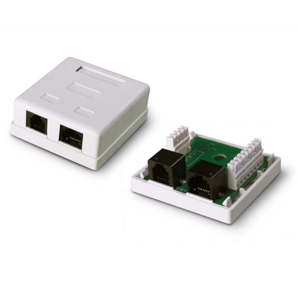 UTP RJ45/RJ11 Cat5e Module Surface Mount Box