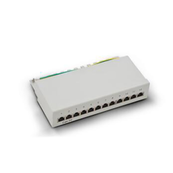 Shielded 12 ports patch panel