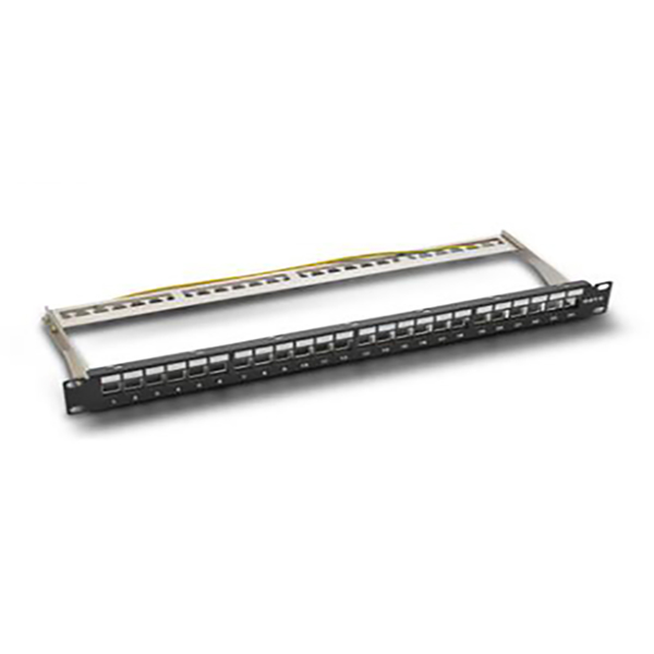 24 ports shielded blank patch panel