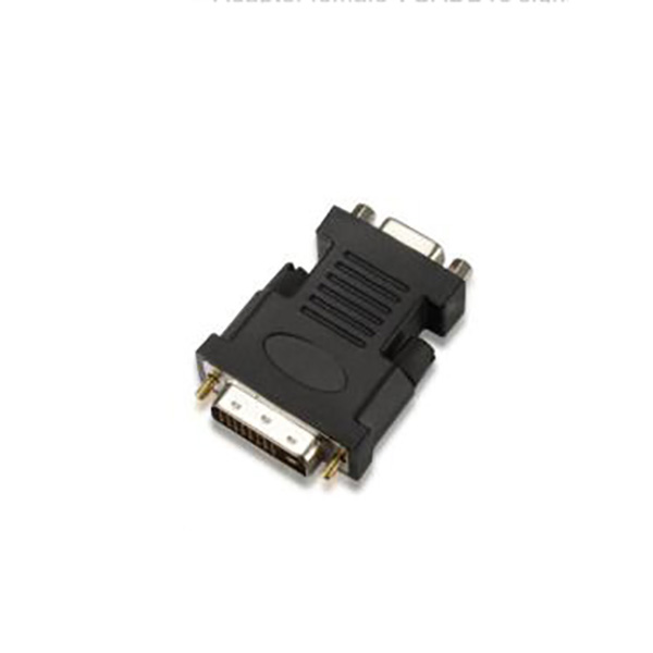 Adapter female VGADB15 signals into male DVI